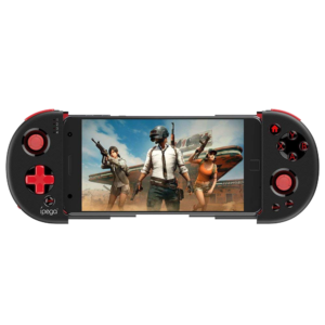 iPega 9087 Bluetooth-gamepad aangesloten op een smartphone terwijl hij PUBG speelt