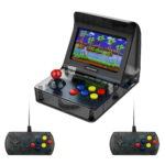 Coolbaby RS-07 Retro Arcade Hoekfoto met twee controllers die Sonic spelen