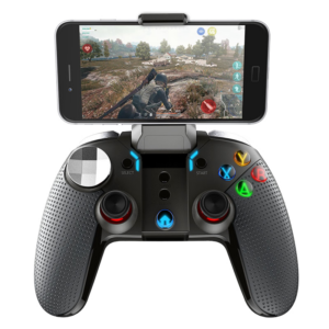 iPega 9099 &quot;Wolverine&quot; Gamepad - med en smartphone i hylsteret, der spiller et spil