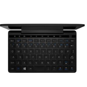 GPD Pocket 2 Celeron Edition in Amber Black displaying the Keyboard