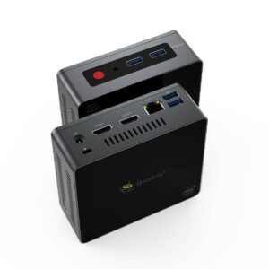 Beelink GK Mini Intel NUC Windows PC - Visas framifrån och bakifrån