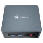 Beelink GK35 Intel Mini PC - Von vorne im Winkel dargestellt