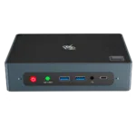 Beelink GTi 10 Windows Intel NUC Mini PC   Showing from the front with Power Button CMOS Reset Button 2x USB Type A 3 35mm HeadphoneMicrophone Jack and USB Type C