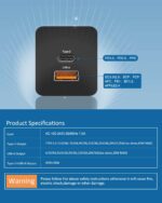 65W Power Supply for GPD WIN 3, AYA NEO and MacBook in black showing USB Output