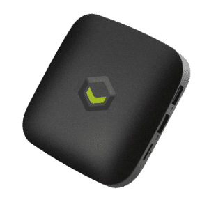 T2 TV Box vu de face, de biais