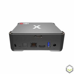 A95X Max 4K Android TV BOX - Achteraanzicht met alle I/O's