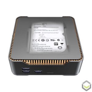 A95X Max 4K Android Powered TV BOX - Ansicht von oben mit integrierter HDD