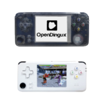 DroiX RS-97 Plus V2 Open Dingux Retro Gaming Console Handheld - Transparent and White