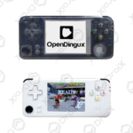 DroiX RS-97 Plus V2 Open Dingux Retro Gaming Console Handheld - Transparent and White