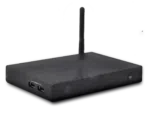 DroidBOX M5 Refurbished Android Set Top Box left and front view