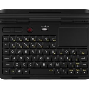 GPD Micro PC by DroiX - Windows 10 Handheld for Professionals ; Displaying FULL QWERTY Keyboard with Trackpad and Mouse Buttons