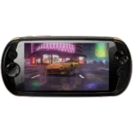 MOQi i7 Android Smartphone Handheld   Front view showing the game Asphalt 9 playing