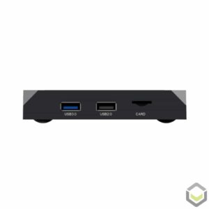 X96 Max - Porte USB e slot per schede MicroSD in evidenza