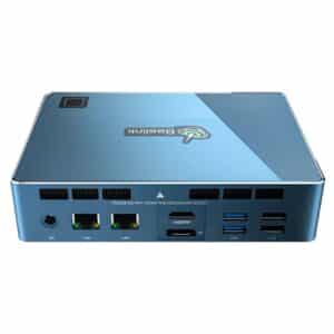 Beelink GTi 11 Intel NUC - Mostrado desde atrás inclinado