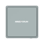 MinisForum DeskMini UM350 Ryzen Mini PC mostrado desde arriba