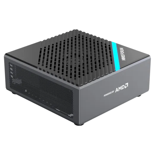 MinisForum EliteMini B550 shown from the front