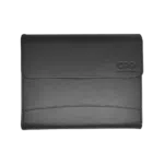 A black leather style protective case with a flap cover featuring the embossed GPD logo on the top right corner