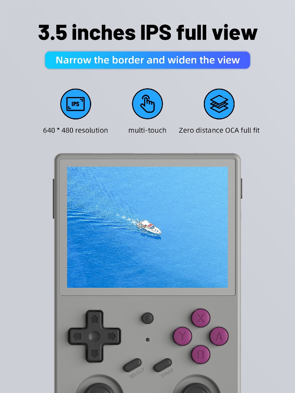 ANBERNIC RG353V 35 inch IPS full view