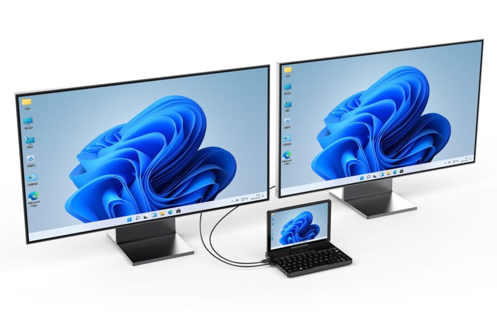 GPDPOCKET3MARKETINGIMAGE2jpg DROIX Global GPD Pocket 3 mini laptop capable of connecting multiple displays for enhanced productivity and multitasking
