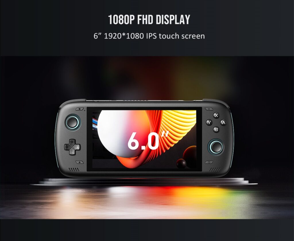 AYN Odin 2 with a 1080P Full HD display providing crisp and clear visuals for an immersive audio experience