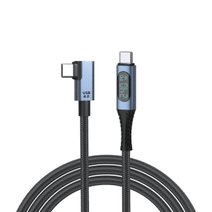 DroiX USB 4.0 Typ-C Kabel - L-förmig