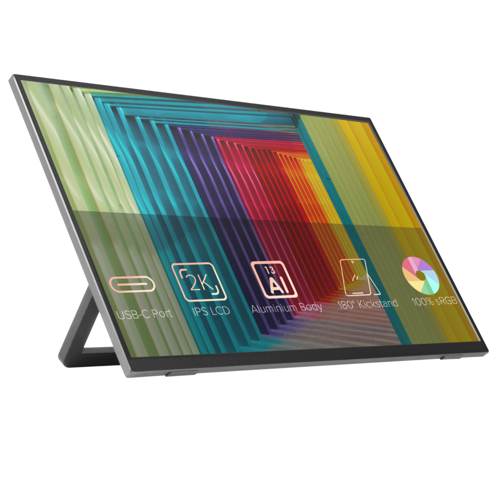 DroiX PM13 2K Portable Monitor 1 Image of DroiX Portable Monitor, 13-inch, 2K, Ultra Thin, lightweight and portable