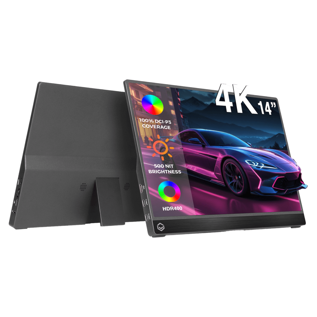 DROIX PM14 4K Portable Monitor 1 Image of DroiX Portable Monitor, 14-inch, 4K, Ultra Thin"
