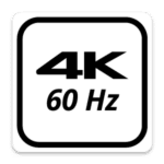 4K 60Hz Schlüsselfunktionssymbol