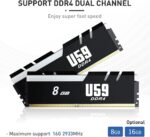 Internal view of the Beelink U59 highlighting DDR4 dual-channel memory configuration