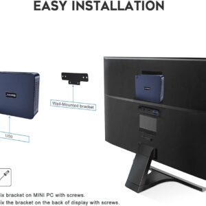 Soporte VESA fácil de instalar para el Beelink U59, que garantiza una cómoda configuración.