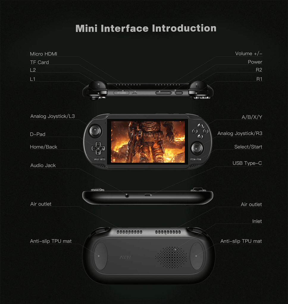 AYN Odin 2 Mini 9 Ayn Odin 2 Mini showcasing its intuitive interface for seamless navigation and enhanced user experience in gaming and multimedia.