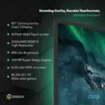 The GPD Win Max 2 2024 features a stunning 101 Corning Gorilla Glass 5 display that offers ultimate precision and durability The 10 point multi touch screen boasts a high resolution of 2560x1600 WQXGA with 400 nits brightness and a super sharp display of 299 PPI The 1610 aspect ratio provides an immersive viewing experience