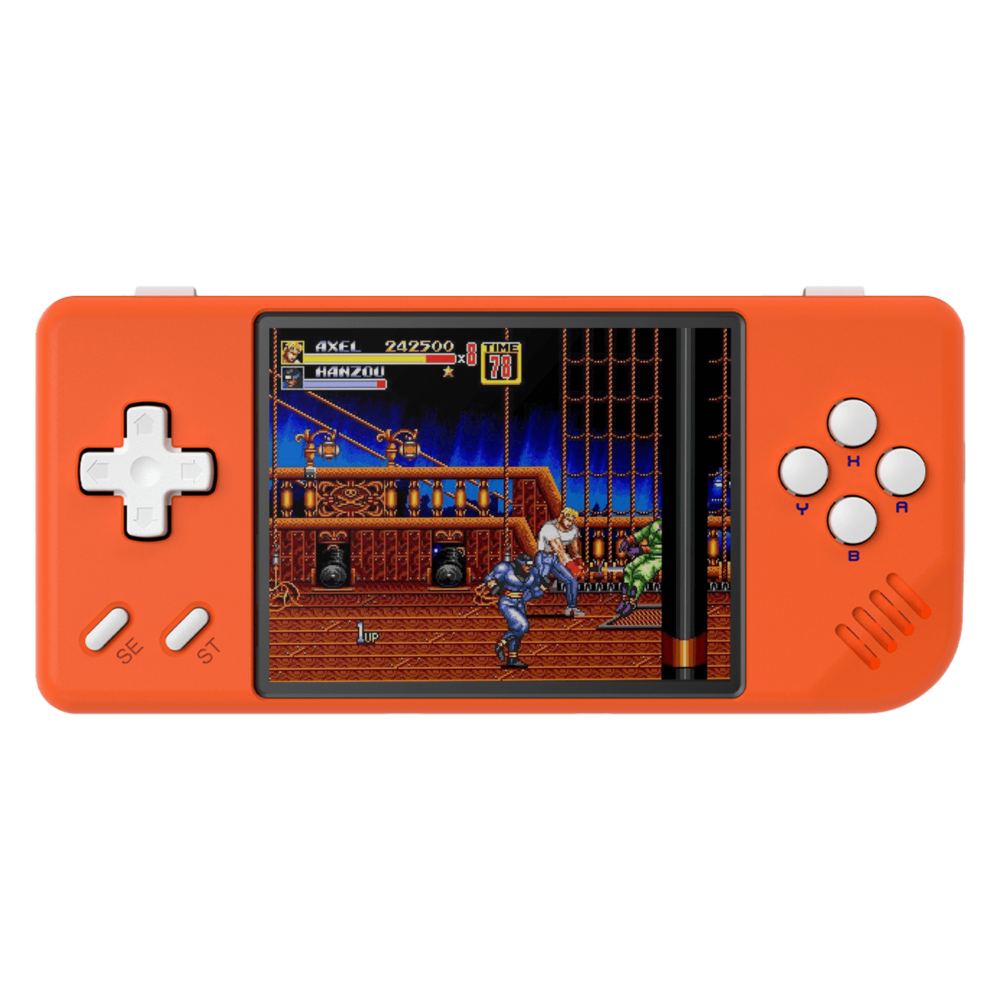 ANBERNIC RG28XX Lava Orange Handheld Playing Video Game