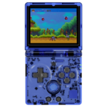 ANBERNIC RG35XXSP Transparent Blue Handheld Playing Video Game