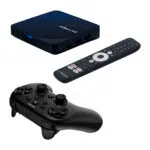 Gamestream Pro RTX5000 gaming console with a sleek black design featuring high performance hardware optimized for smooth gameplay and advanced graphics rendering