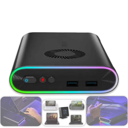 ONEXGPU eGPU Graphic Card Dock Expansion Card with Radeon RX 7600M XT 8GB GDDR6 RDNA3 Architecture M2 2280 Oculink Thunderbolt 3 and 4