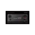 AYANEOMICROSCREENPROTECTORDONE01 DROIX Global AYANEO Pocket Micro Screen Protector packaging showcasing a full screen HD tempered film designed for the AYANEO Pocket Micro console emphasizing precise fit and durability