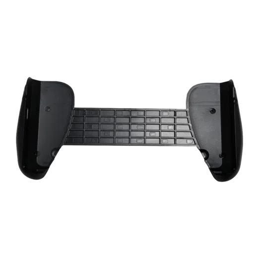 Top down view of the GPD Win Mini Grips 2025 showcasing the ergonomic design and textured grip panels for enhanced comfort and control