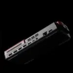 Close up of the rear IO ports of the AYANEO AG01 including USB HDMI Ethernet and OCuLink connections on a black background