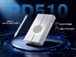Promotional image of the Biwin RD510 showing the device and a USB 40 Type C cable highlighting Up to 40 Gbps speed and support for the USB 40 Protocol